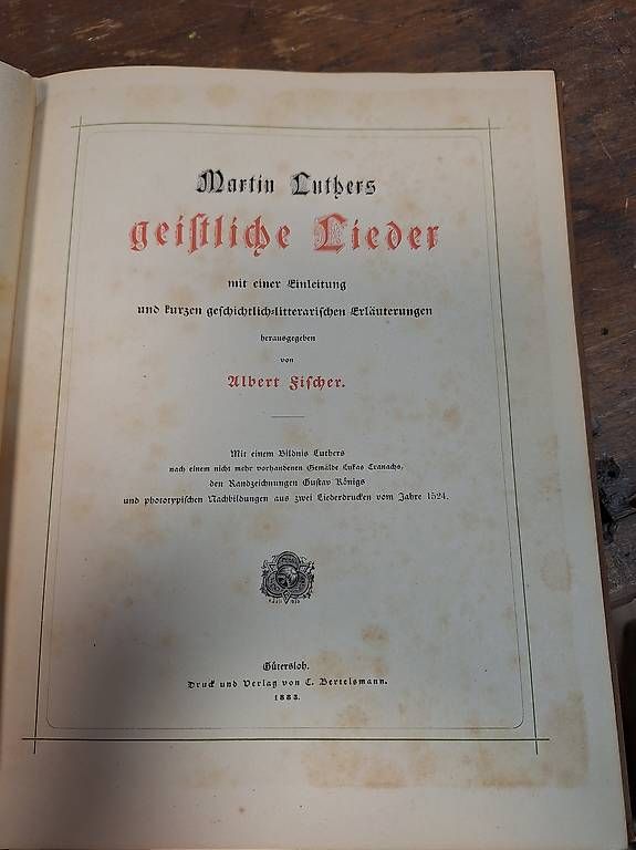 Livres: Altes Buch von Martin Luthers 1883 – D'occasion à Pully par cz39ans 1