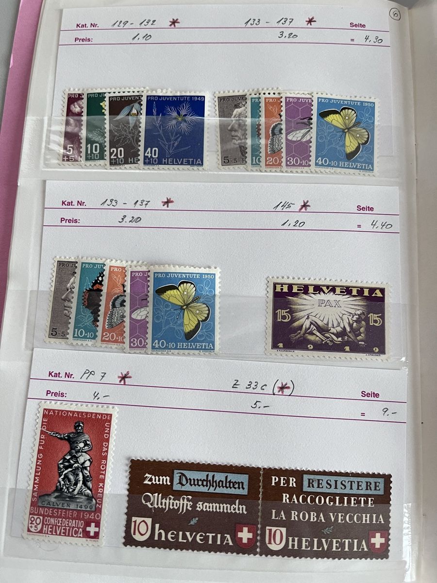 Tutti i francobolli: Briefmarken Auswahlheft Schweiz – Usato da Römerswil LU venduto da manuscha_ 6