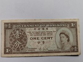 Hong Kong one cent banknote,delivery end of Oct