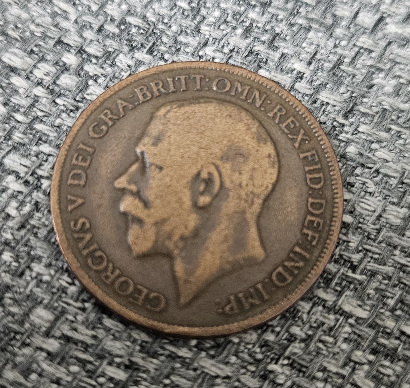 Tutti le monete: ONE PENNY 1920 Roi GEORGES V – Usato da Genève venduto da Fresko01