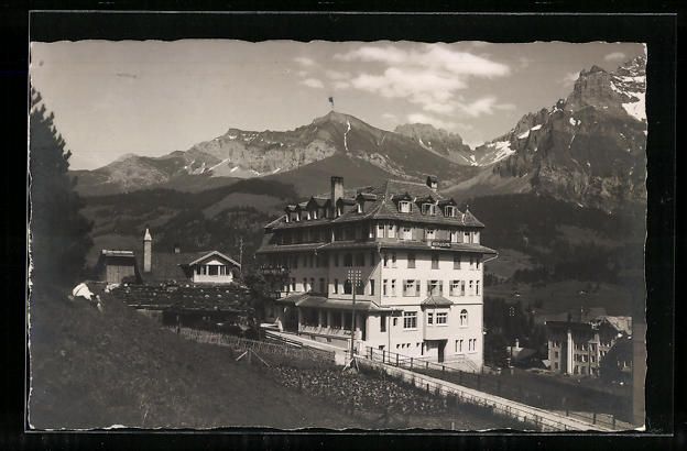 Cartoline postali: Adelboden, Hotel Beausite mit Bunderspit – Usato da Berlin venduto da bartko-reher