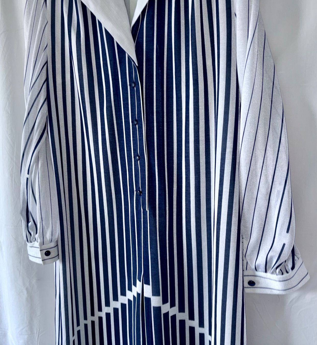 Vestiti: Blusenkleid blau-weiss gestreift,  "Jersey mit der Krone" – Usato da Oberrieden venduto da pet_n2c2 2