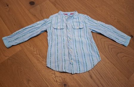 Bequemes Edelweisshemd hellblau Gr. 110 von Kids