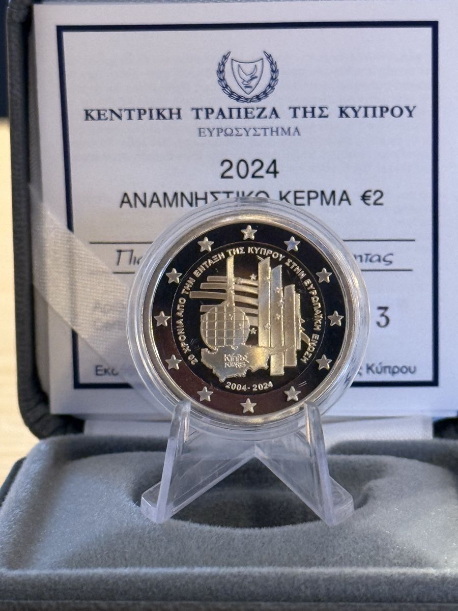 Tutti le monete: Cyprus 2024 Proof - Très RARE! – Nuovo e nell'imballaggio originale da Montreux venduto da Kokebullterrier1 1
