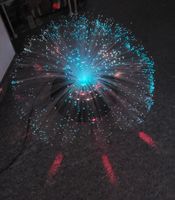 💙 Herrliche 90er Jahre Glasfaserlampe Ufo Space