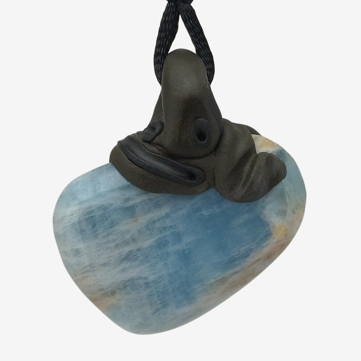 Pietre preziose: Aquamarin Anhänger mit zusätzlich eingefasstem Amethyst – Nuovo e nell'imballaggio originale da Meilen venduto da Kaleidoskopia 2