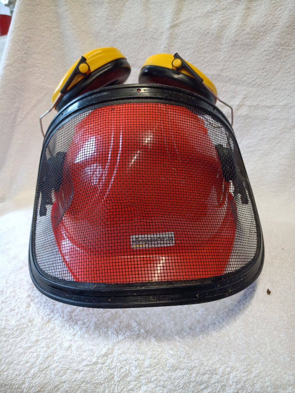 Protezione per viso e udito: Holzerhelm / Arbeitshelm / Forsthelm – Usato da Oberegg venduto da 19franzi94 3