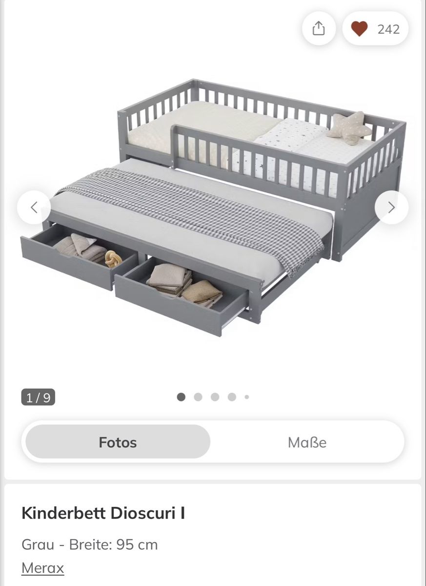 Betten: Kinderbett 90X200, with extra bett – Gebraucht aus Zürich von bak_v8b5