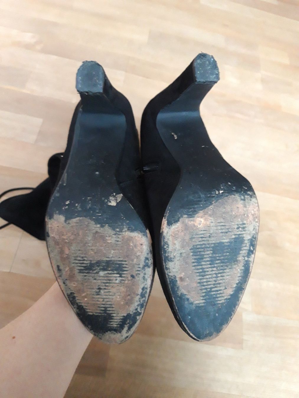 Damenschuhe: Overknee schwarz Boho Wildleder Casual Blockabsatz 36 – Gebraucht aus Feuerthalen von tanatha_st 4