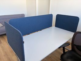 Akkustikwände für Bürotische (ohne Tisch)