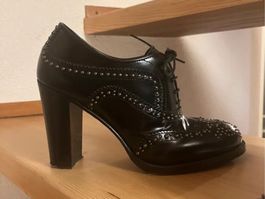 Chaussures à lacets Church's en cuir noir T.37 comme neuf