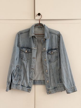 Jeansjacke Damen hellblau Grösse S-M