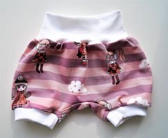 Pink Kurze Pumphose  74/80 NEU