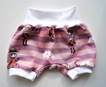 Pink Kurze Pumphose  74/80 NEU