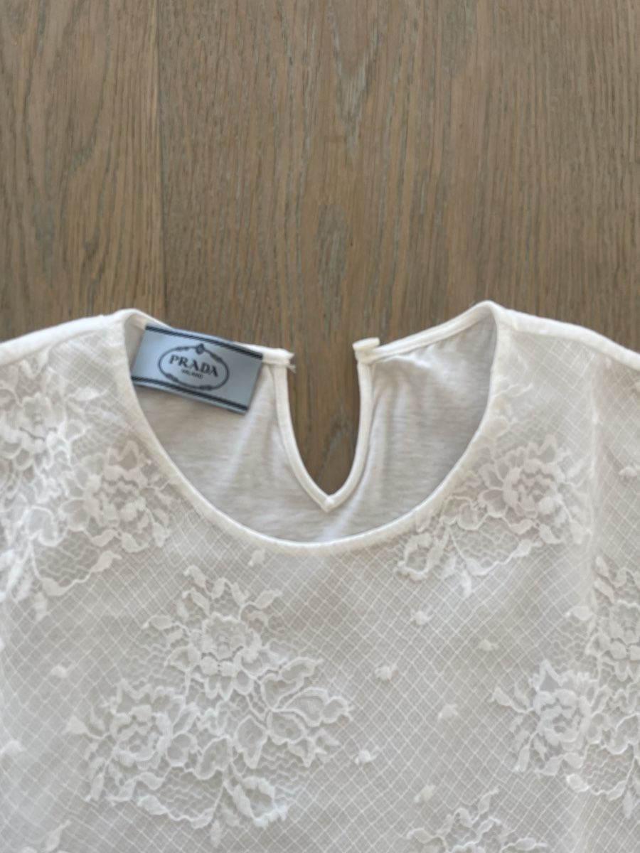 T-shirt: Original Prada Shirt weiß Gr. 38 – Nuovo (secondo la descrizione) da Meilen venduto da Golfer04 1