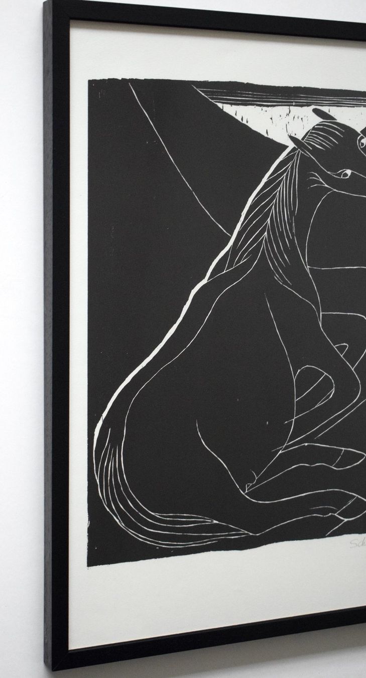 Xilografie: TOP Pferd Schütz-Wolff Johanna Expressionismus – Usato da Zürich venduto da Kunstvoll 3