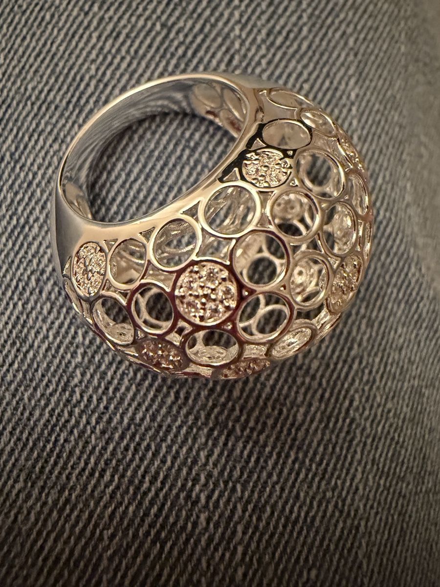 Anelli: Designer Ring Cut out Silber Zirkonia – Nuovo e nell'imballaggio originale da Muttenz venduto da stoeberi01 4