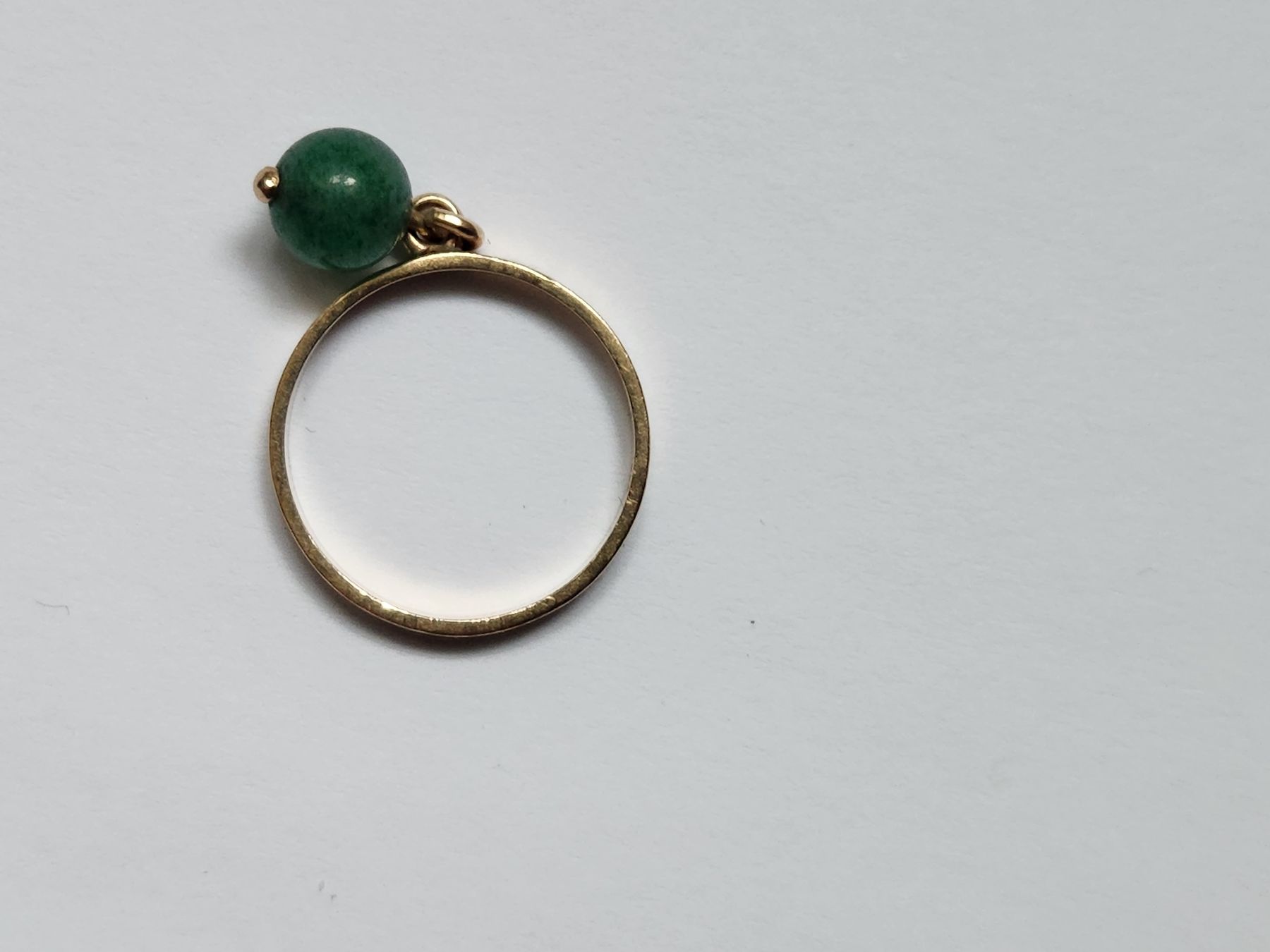 Ringe: Goldring mit grünem Stein - 585 gestämpelt – Gebraucht aus St. Gallen von GIULESGG 5