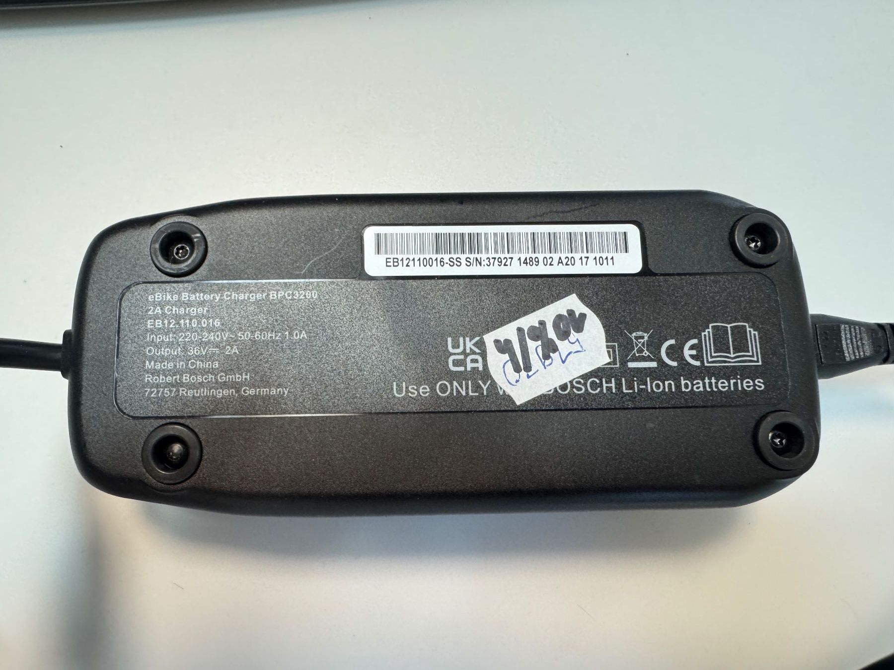 Bosch Chargeurs: Bosch eBike Ladegerät BPC3200 gebraucht, mit Kabel – D'occasion à Schaffhausen par AGAF 2