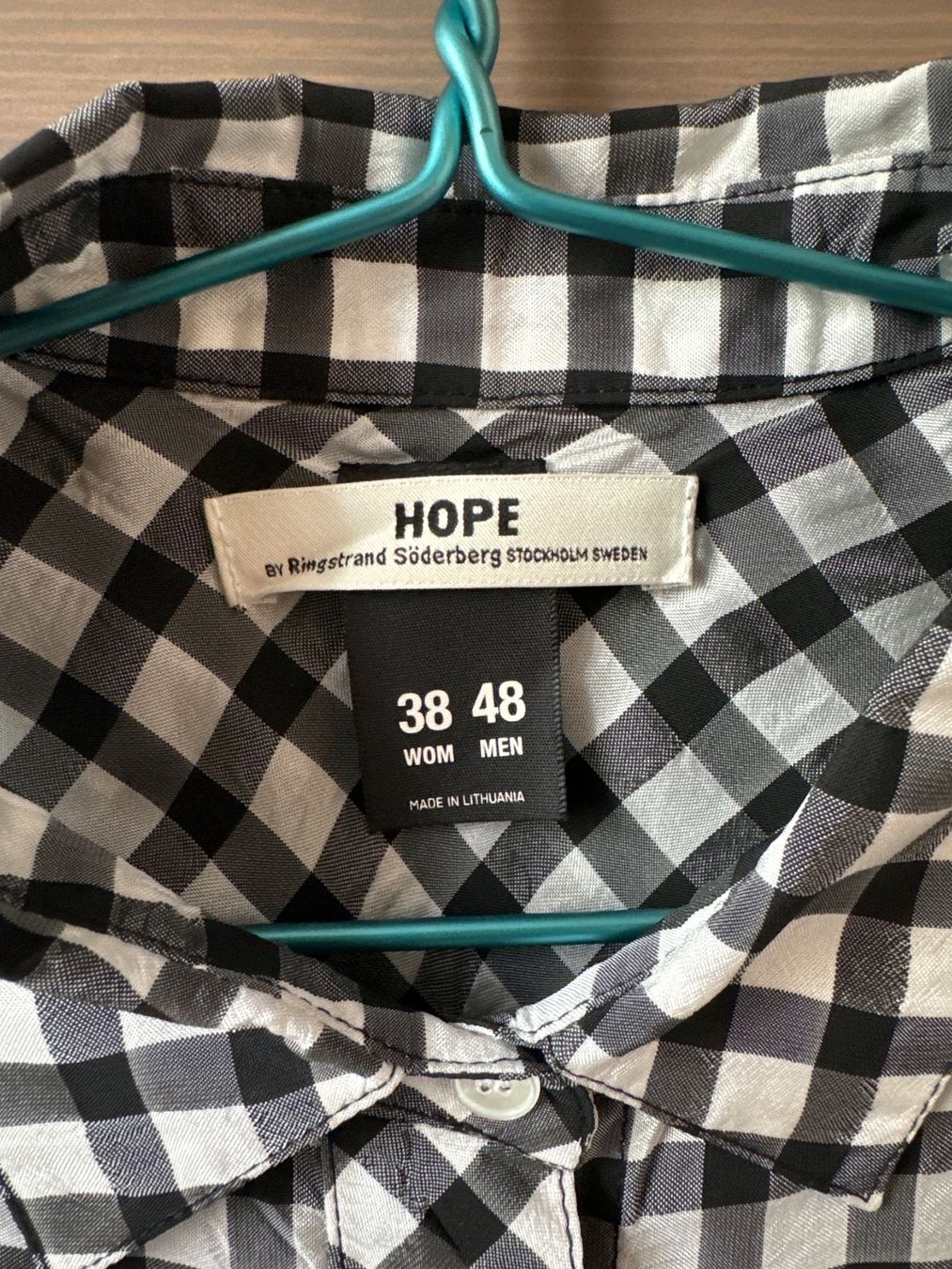 Blusen: HOPE Bluse kariert schwarz/weiss Gr. 38 – Neu (gemäss Beschreibung) aus Brütten von Rod816 3