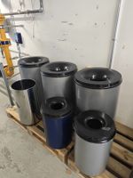 Vepabins selbstlöschende Abfalleimer, Set 5 Stk. Metall