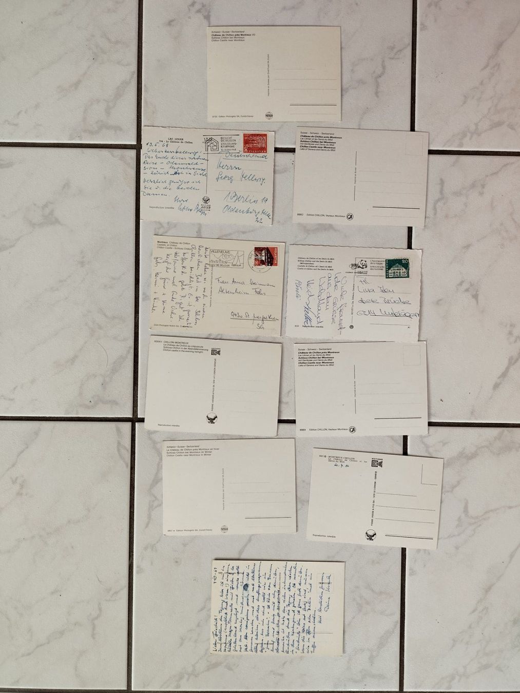Cartes postales: Schloss Chillon Ansichtskarten, 10 Stk., – D'occasion à Ohmstal par Lebensfreude05 1