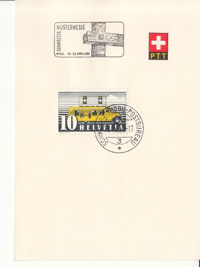 Alle Briefmarken: Sonderstempel A. 501 MUBA 1950 – Gebraucht aus Bürglen TG von StampGraf