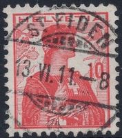 ST. FIDEN 13.VI.11 - Vollstempel auf Helvetia Brustbild
