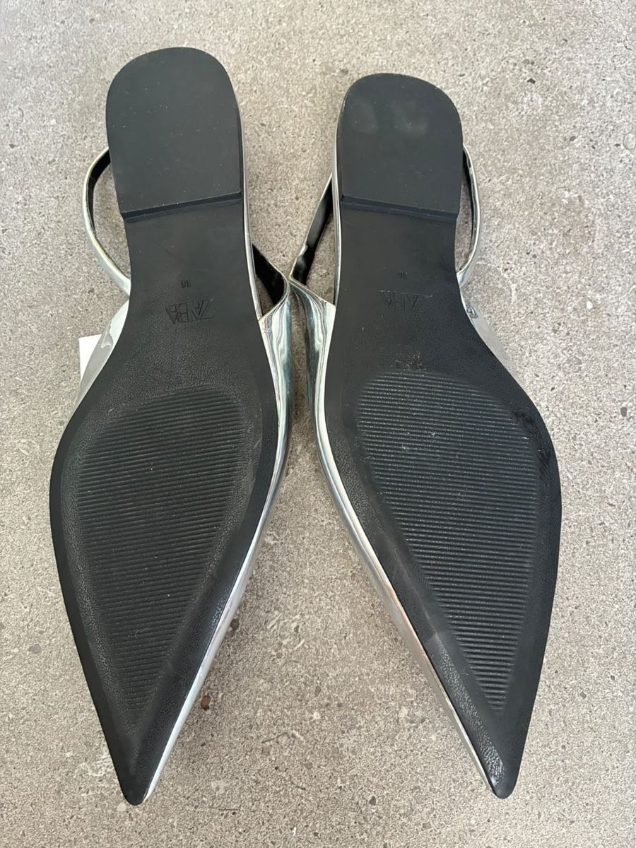 Zara Scarpe da donna: Slingback Zara argento – Nuovo e nell'imballaggio originale da Muzzano venduto da nat_x9hf 1
