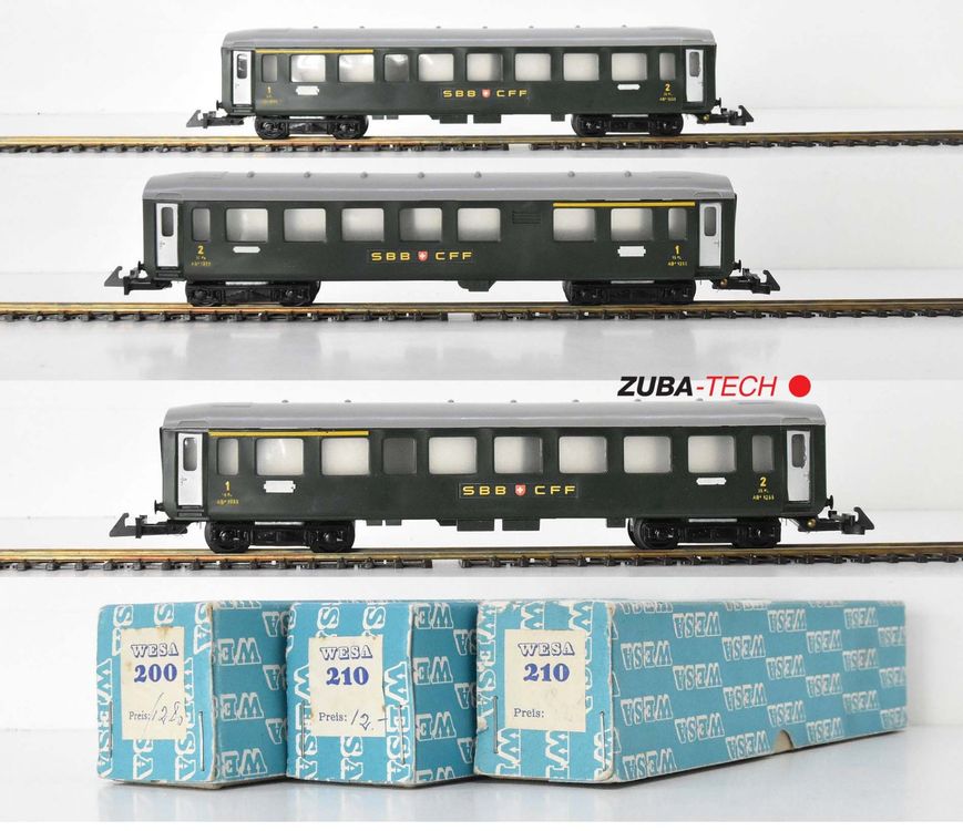 Wesa 3x Personenwagen SBB Wesa GS (Gebraucht) in St. Gallen für CHF 36 ...