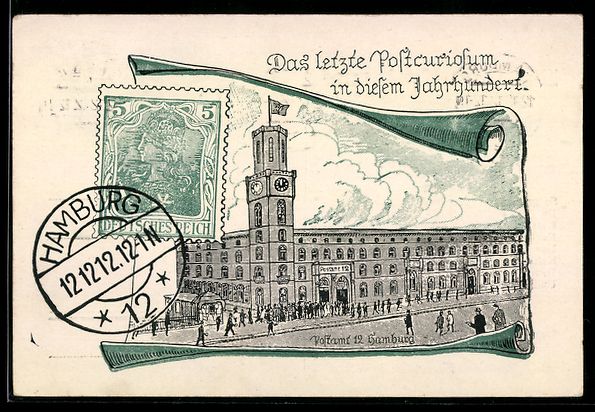 Cartes postales: Hamburg-Neustadt, Postamt 12 in der Post – D'occasion à Berlin par bartko-reher