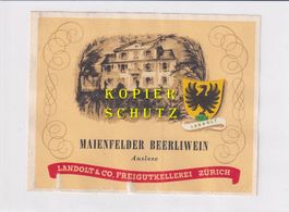 Etikette - Maienfelder Beerliwein (Auslese) /bd