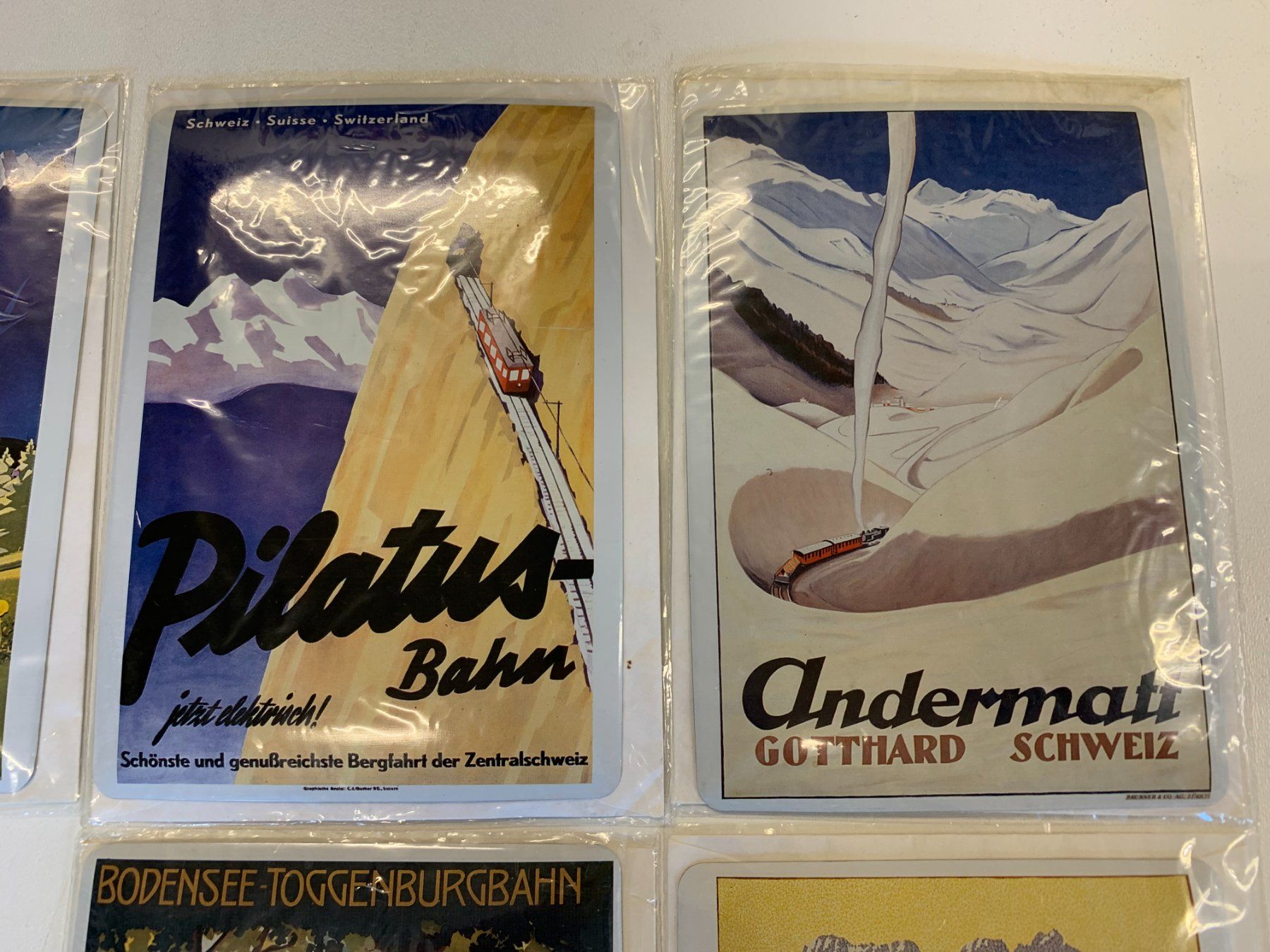 Cartoline postali: Blech-Postkarten Bahnstrecken alt und rar – Nuovo (secondo la descrizione) da Fislisbach venduto da Zicke1958 3