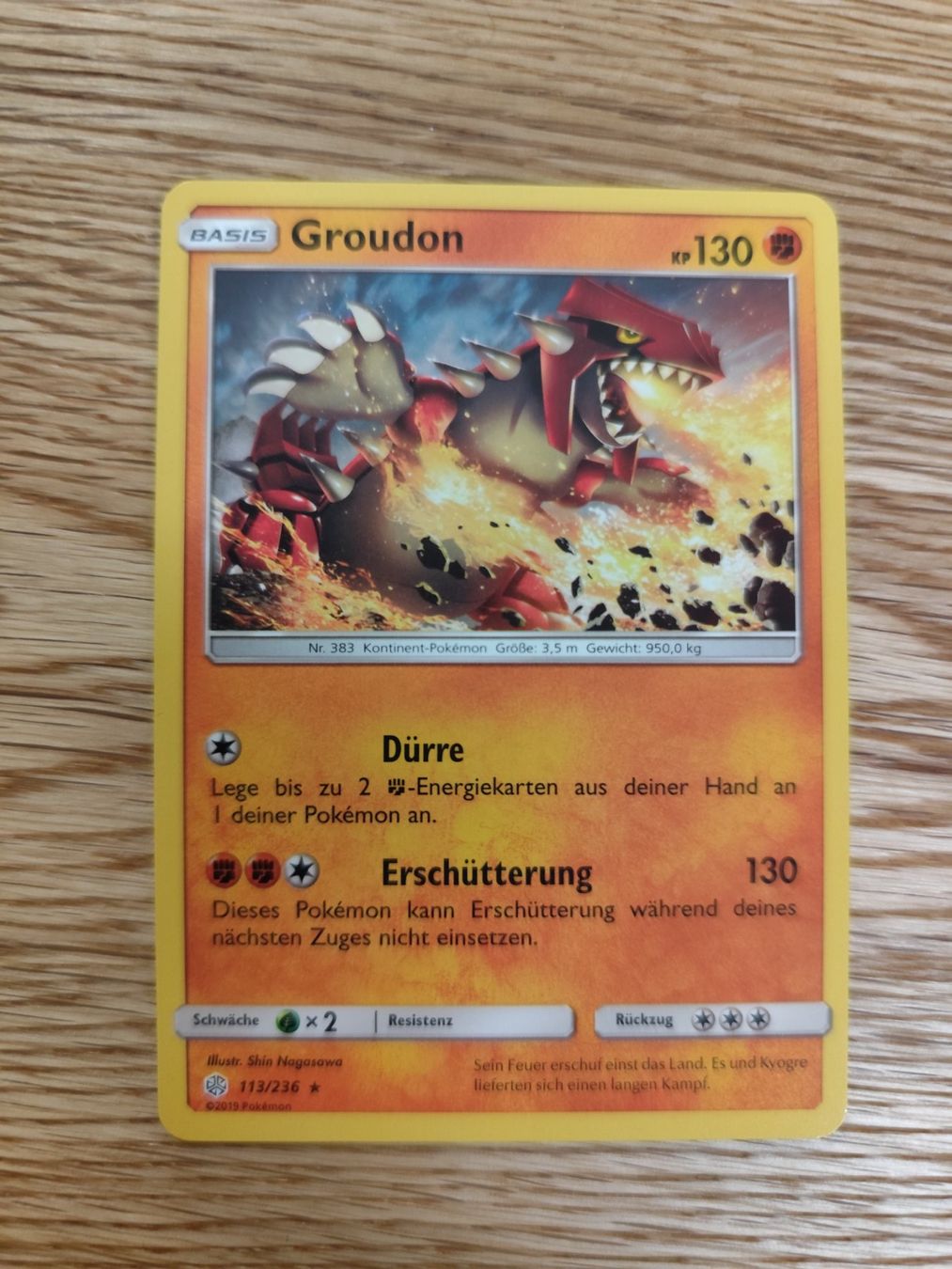 Pokémon Carte collezionabili: Pokemon Groudon Cosmic Eclipse 2019 non holo – Nuovo (secondo la descrizione) da Winterthur venduto da SMOKY062