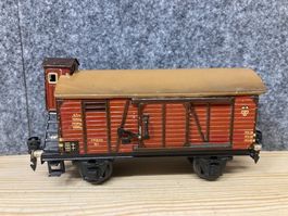 Märklin Spur 0 Gedeckter Güterwagen m. erhabenem Bremserhaus