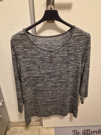 Lascana 3/4-Shirt grau meliert Grösse 40/42 guter Zustand