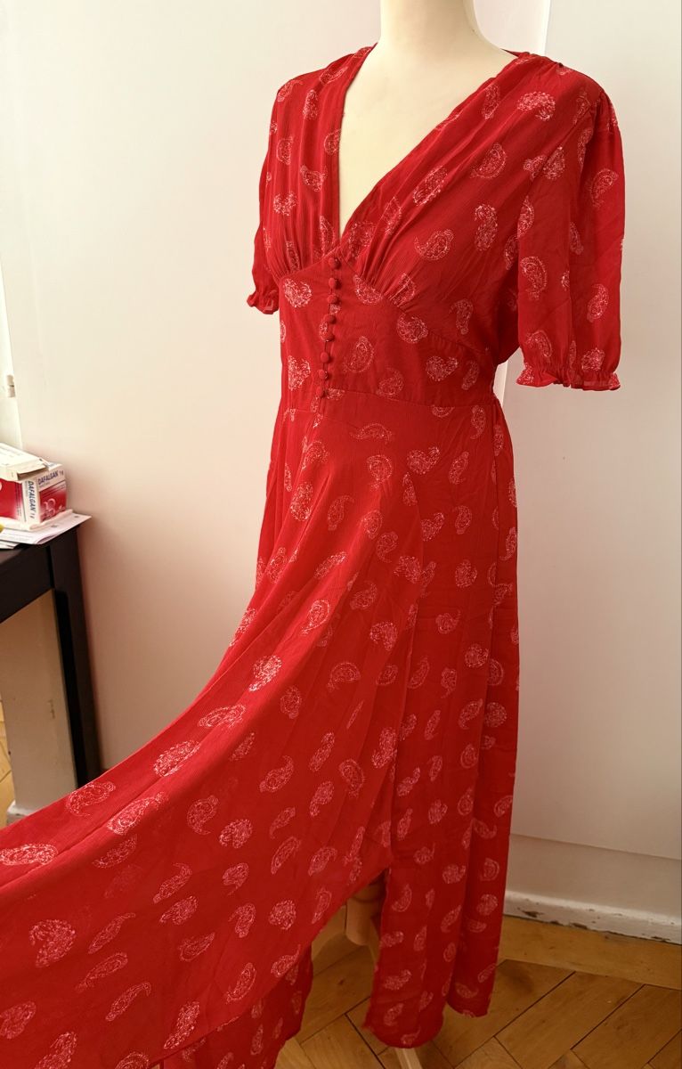 Goa Vestiti: Robe fluide rouge – Nuovo (secondo la descrizione) da Le Locle venduto da tchanatakoua 4