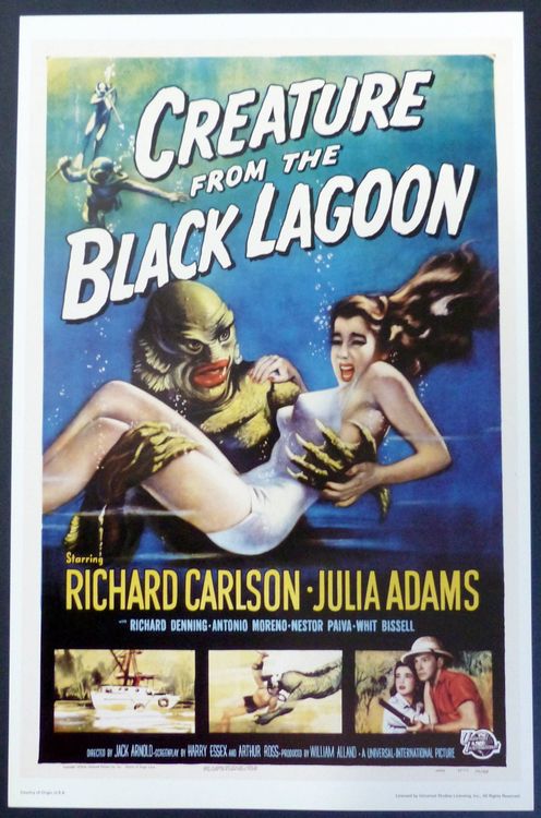 CREATURE BLACK LAGOON UNIVERSAL ORIGINAL MOVIE POSTER 2001 | Kaufen auf ...