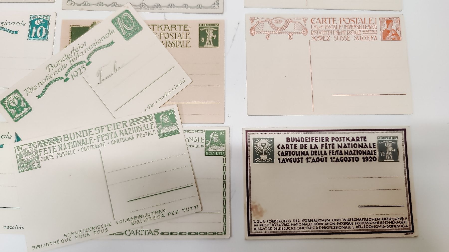 Cartoline postali: Antike Ansichtskarten Bundesfeier 20er Jahre (S8) – Usato da Neuenhof venduto da SchnaeppliAllerlei 5