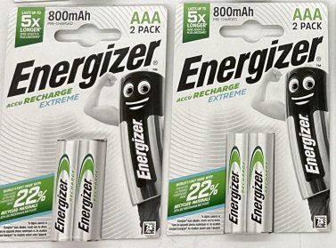 Batterie: 4 Stk. Energizer Rechargeable Extreme AAA Batterien – Nuovo e nell'imballaggio originale da Uerkheim venduto da Kaufoption