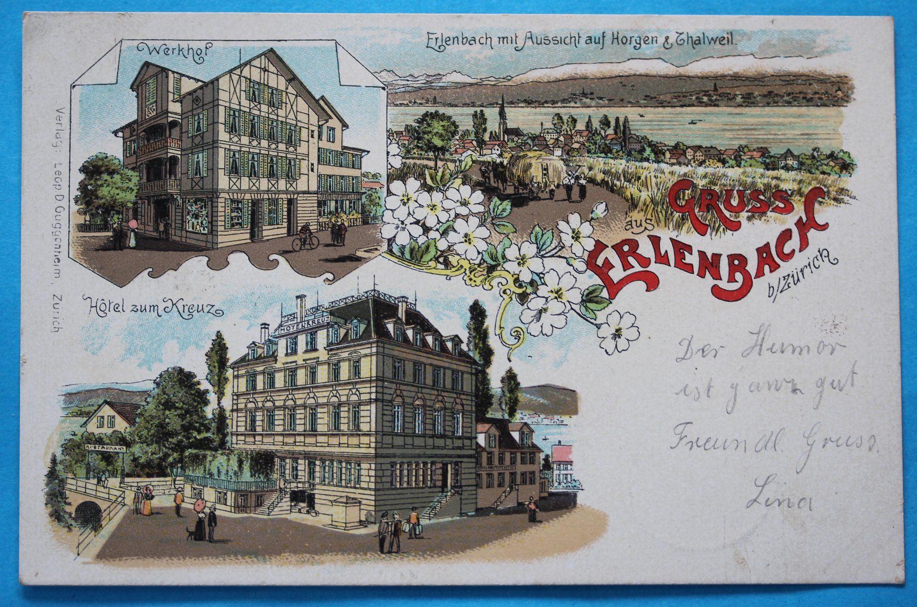 Ansichtskarten: ERLENBACH LITHO AK – Gebraucht aus Lotzwil von pirolh