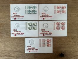 Schweiz - 1984  FDC 4er Block Aus MARKENHEFTCHEN 