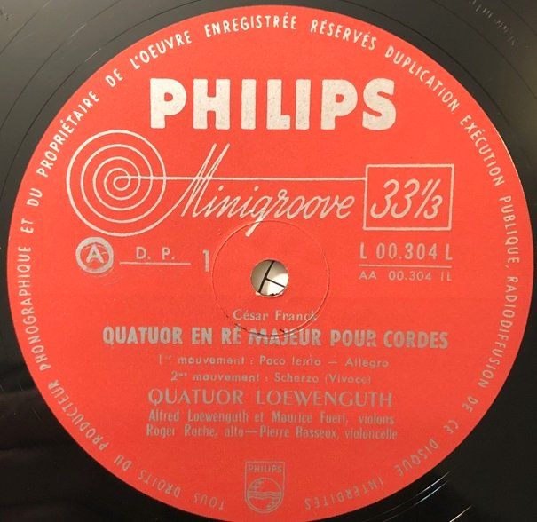 Schallplatten: César Franck – Streichquartett  (LP) – Gebraucht aus Grüningen von azulamarillo_vinyl 3