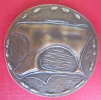 Bronzemedaille abstraktes Motiv - D 45mm - KI generiert