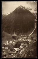 AK Goeschenen, Totale mit Gebirgswand