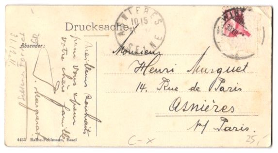 Cartoline postali: Mini-AK Sils Baselgia, Kirche mit Bergpa – Usato da Berlin venduto da bartko-reher 1