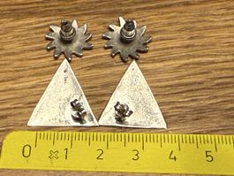 Alte Ohrstecker Set, Silber 925 Ohrringe