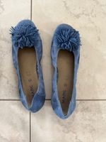 Marc Ballerinas, Gr. 41, blau, neuwertig, Fransen