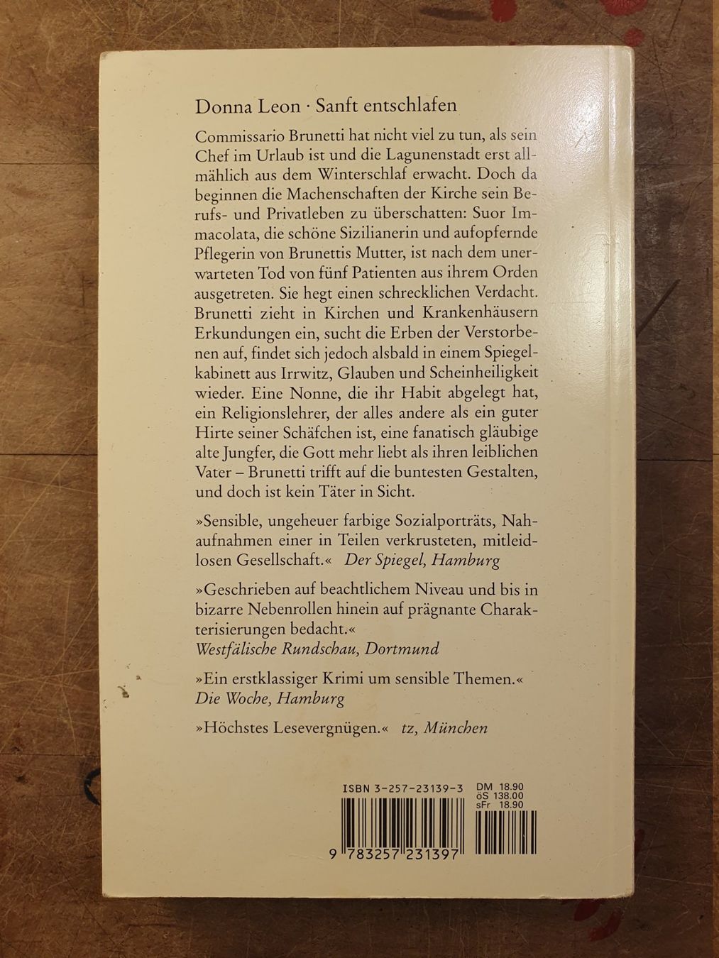Libri: Sanft entschlafen - Donna Leon – Usato da Zürich venduto da loosebone 5