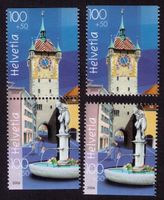 2006_W94+95 +Z166_Block NABA Baden ll__Paar & Einzelmarken !